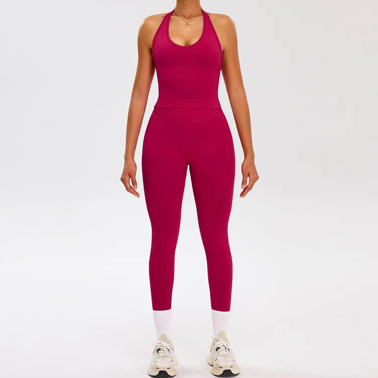 Summer Clothing Logo - 2 Pieces Women's Tracksuit Seamless Yoga