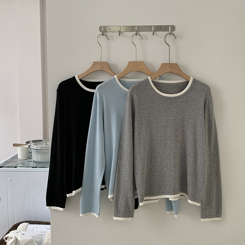 Summer Clothing Types - 100% Cotton Women O-neck Color Blocking