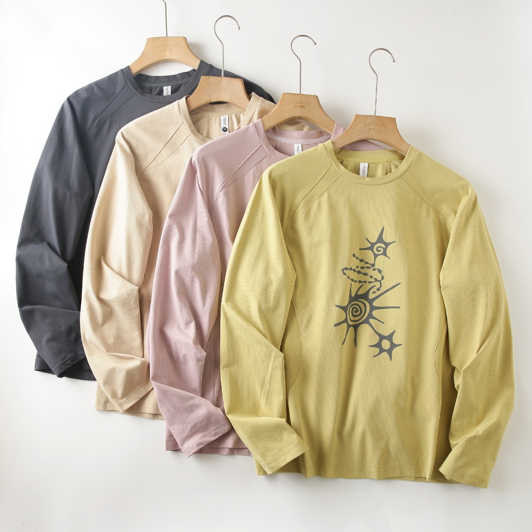 Summer Clothing Types - Unisex High-Stretch Breathable Long-Sleeve T-Shirt –