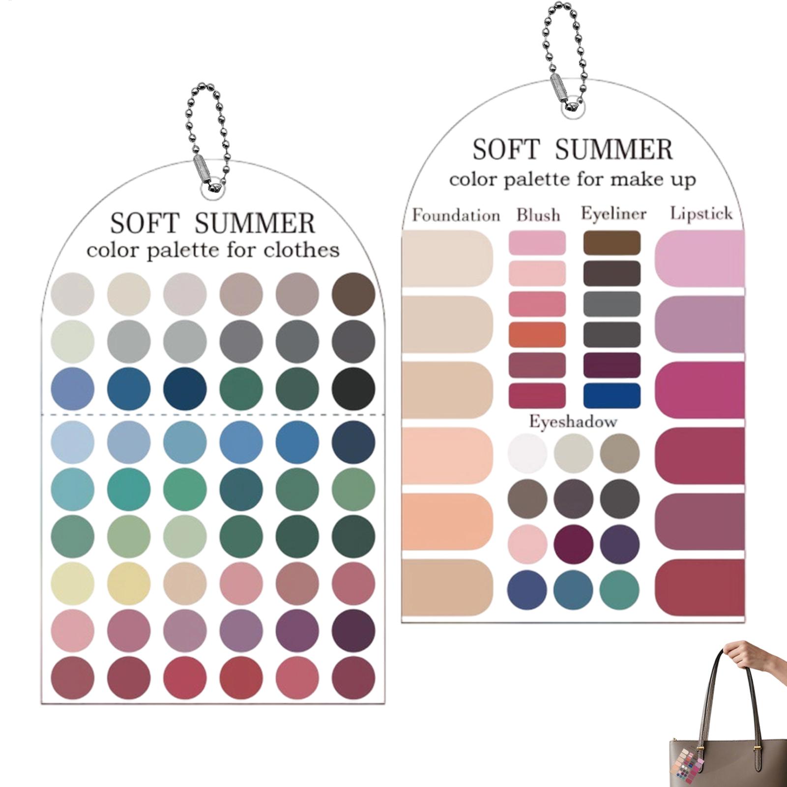 Summer Clothing Palette - 2PC Acrylic Seasonal Palette Soft Summer