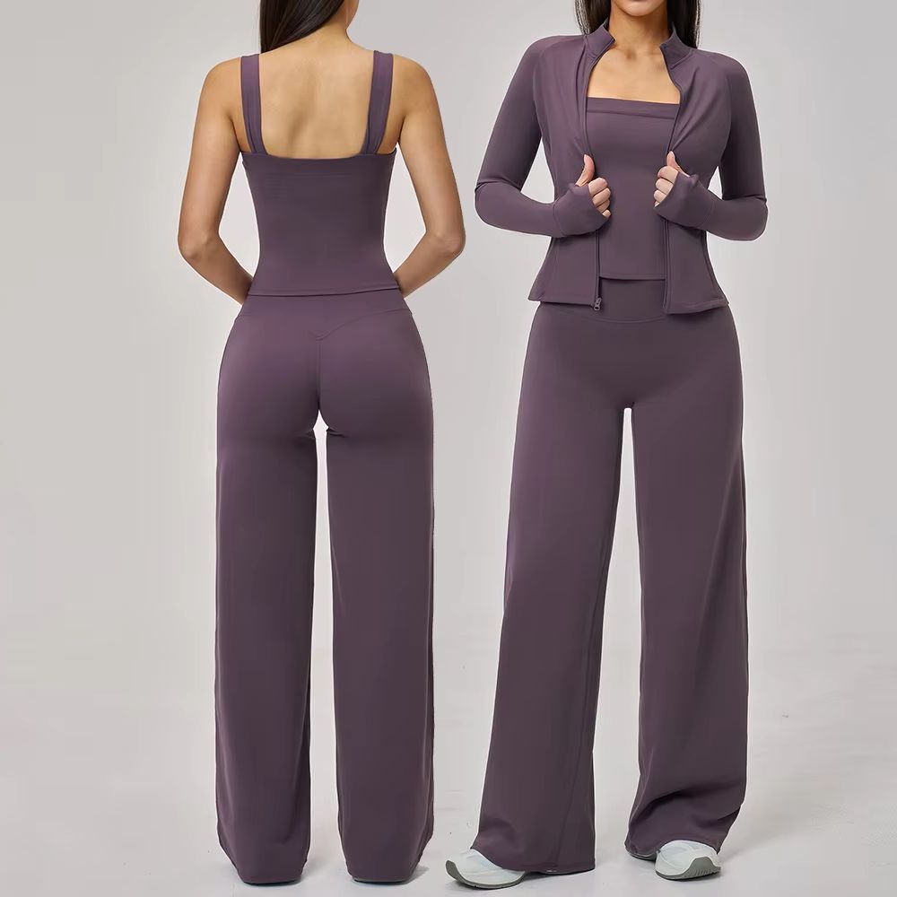 Summer Clothing Logo - Yoga Set Women Sports Outfits 2/3PCS