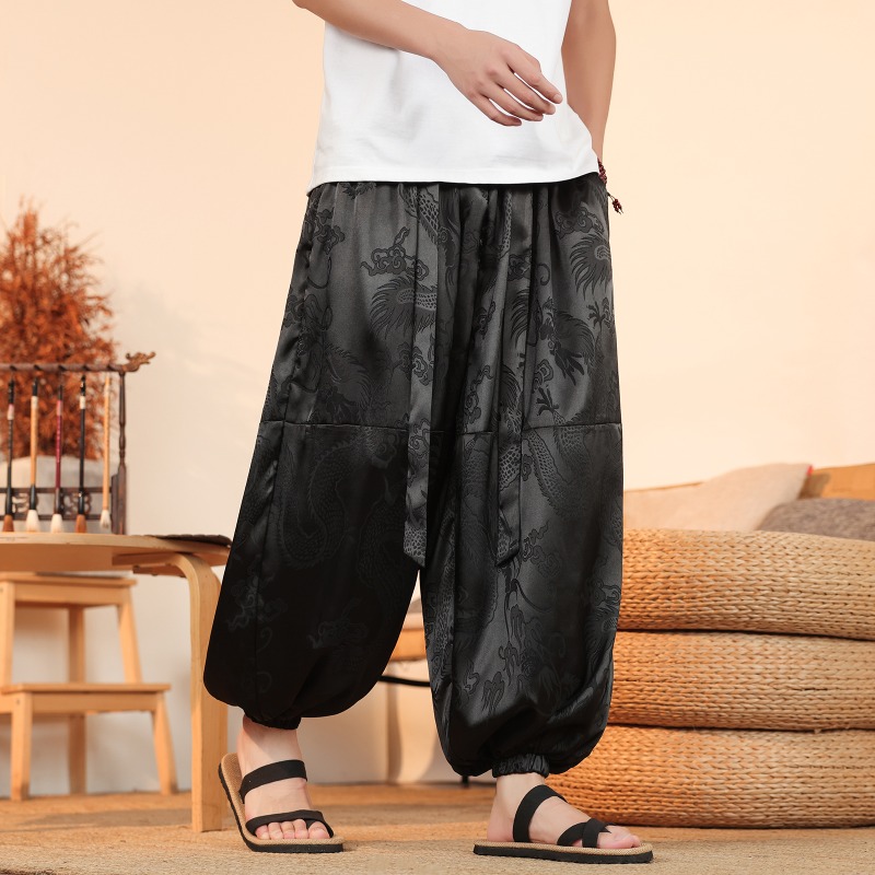 Summer Clothing Styles Men - Men Wide Leg Pants Summer Ice
