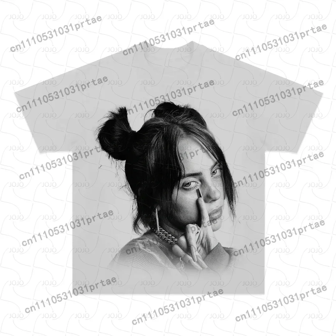 Billie Eilish Retro Pattern T- - огляд і ціна Summer Clothing Styles Men