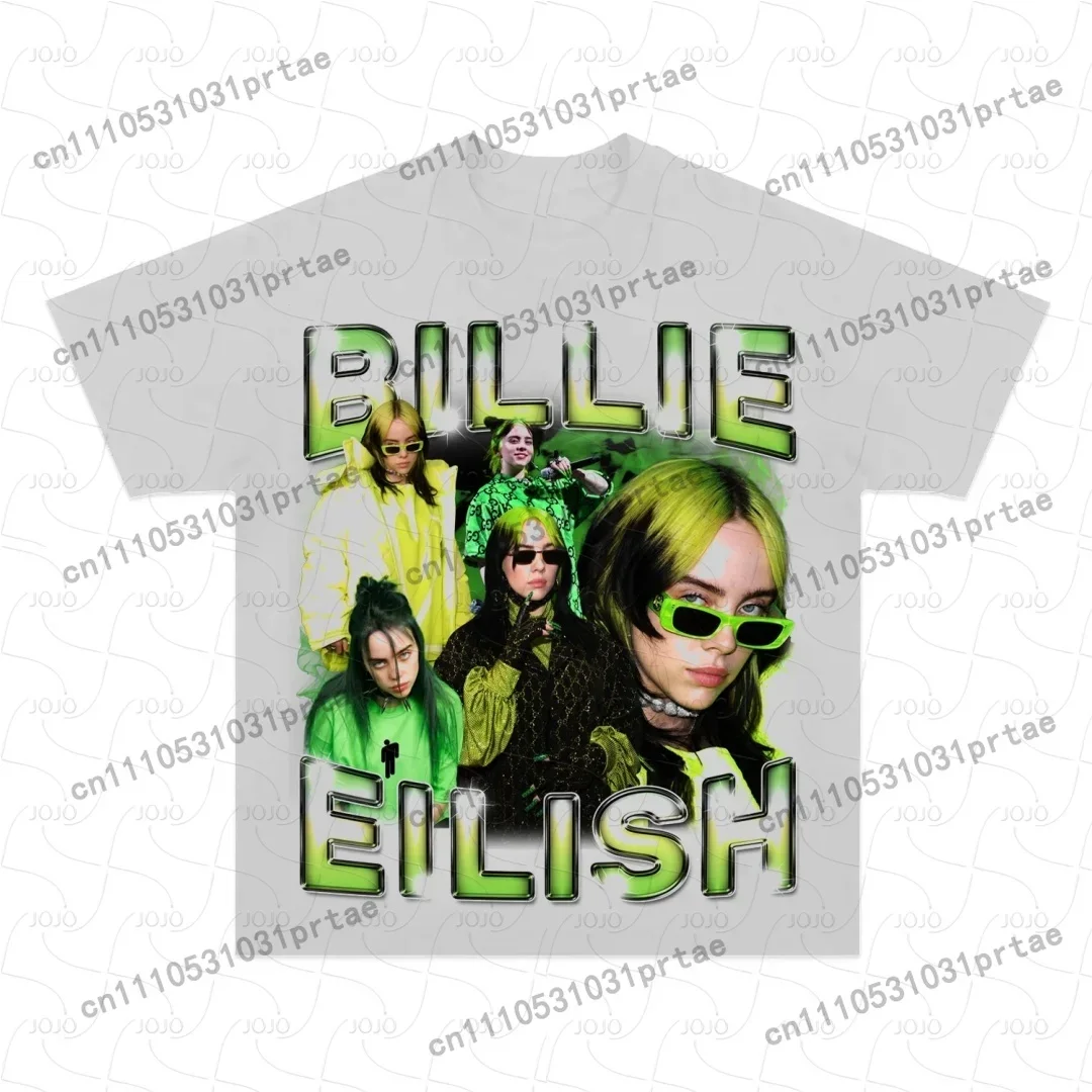 Billie Eilish Retro Pattern T- - огляд і ціна Summer Clothing Styles Men