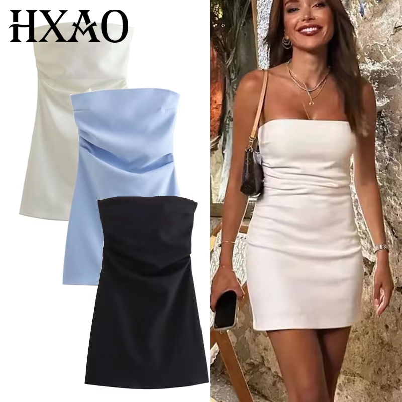 HXAO Dress Women Off Shoulder  - огляд і ціна Summer Zara