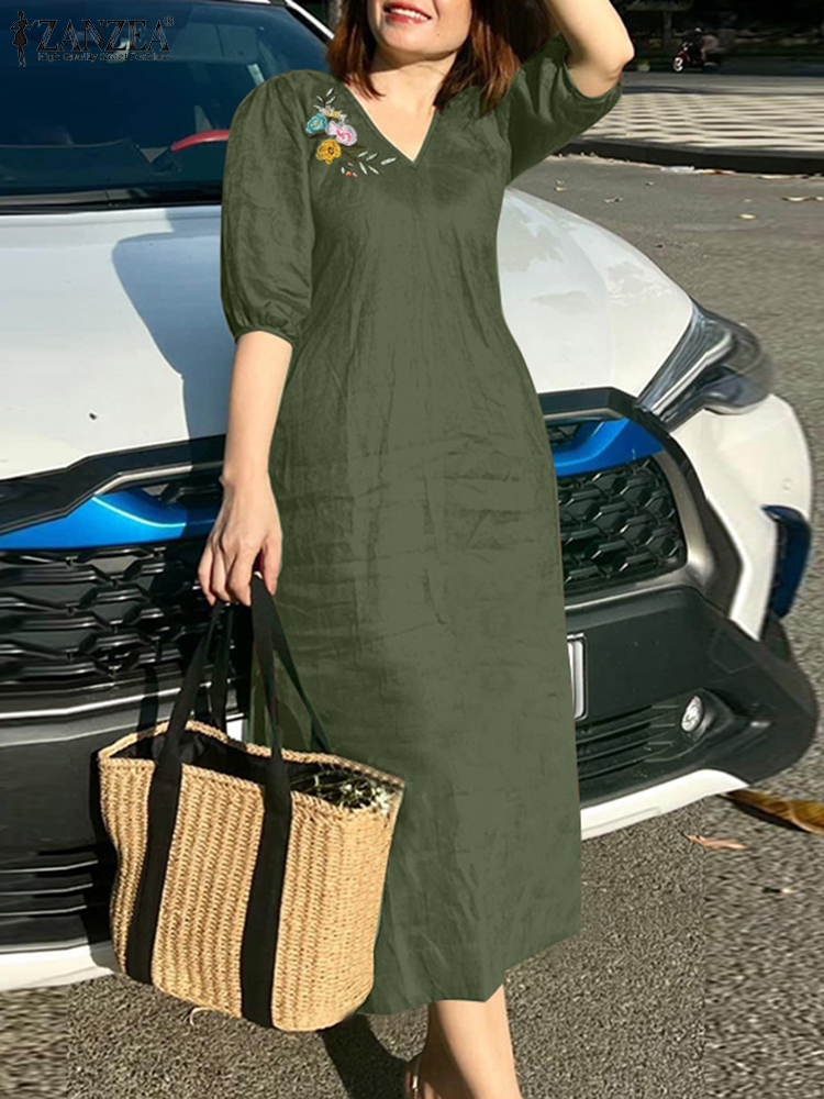 2024 ZANZEA Summer Fashion Wom - огляд і ціна Sundress Midi Floral