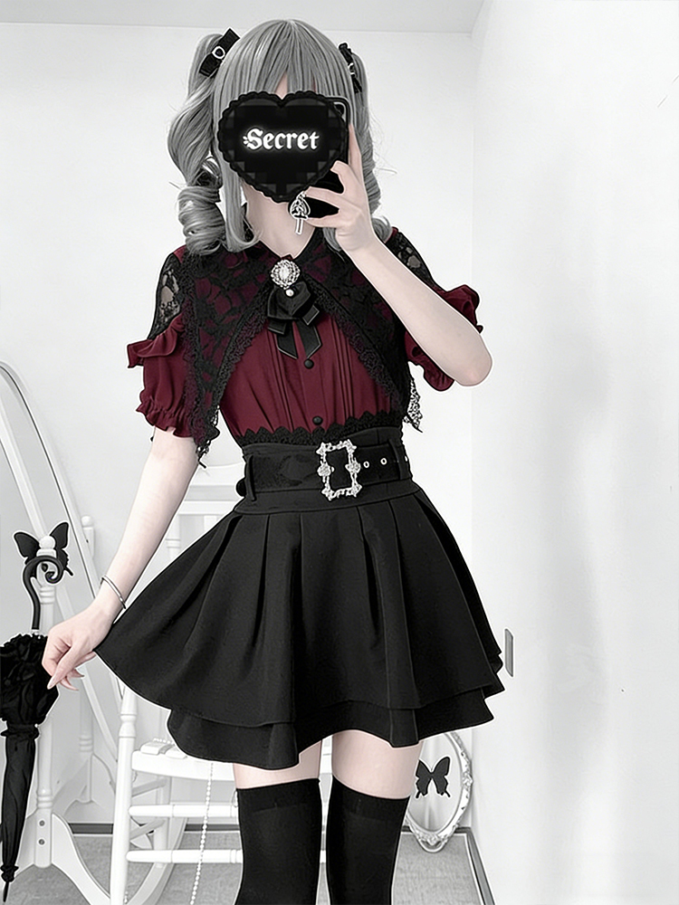 Gothic Style Shoulder Bared Sh - огляд і ціна Off Shoulder Blouse