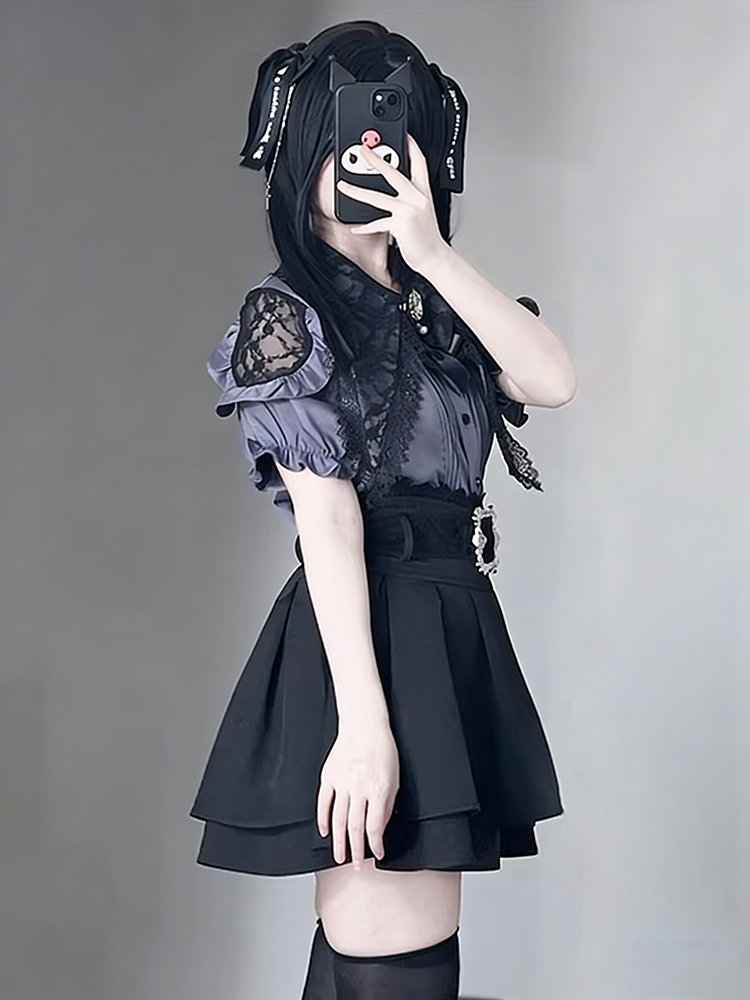 Gothic Style Shoulder Bared Sh - огляд і ціна Off Shoulder Blouse