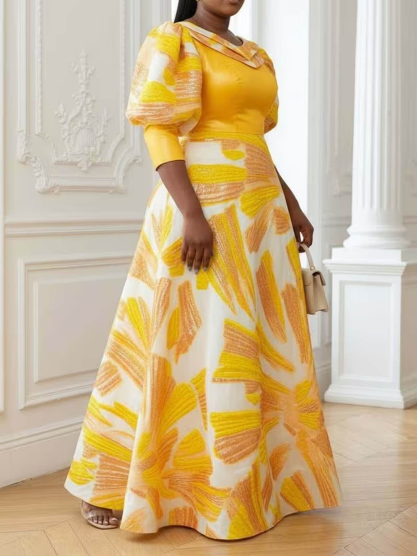 Plus Size Women Printed Satin  - огляд і ціна Summer Clothing For Older Women