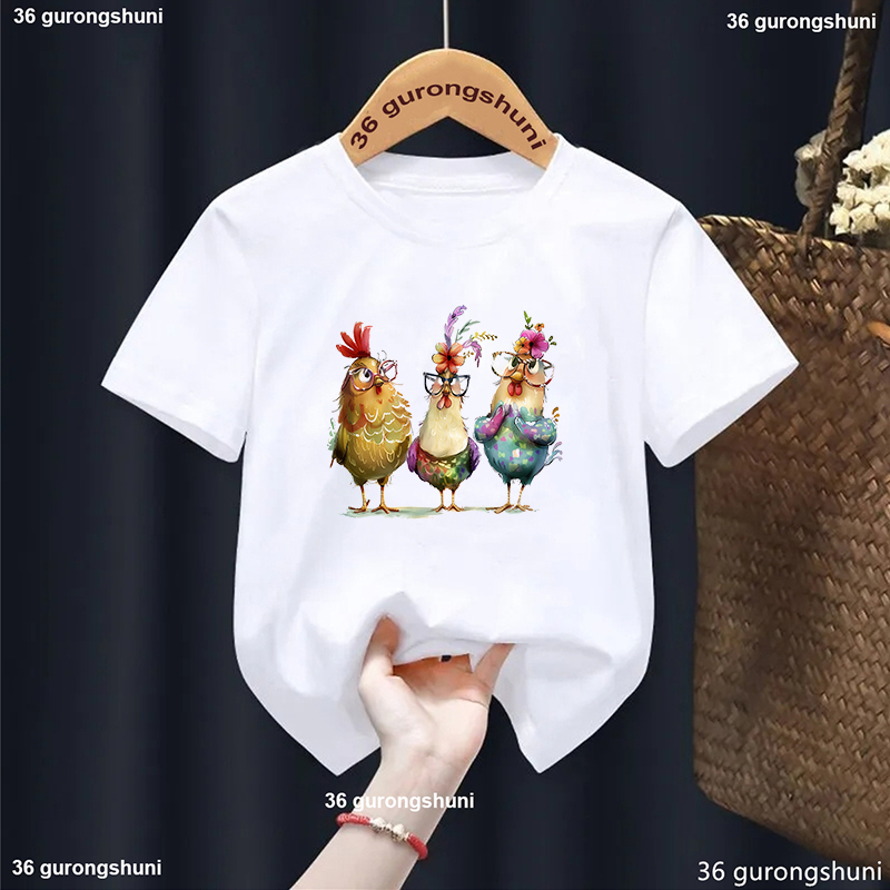 Lovely Chicken Flowers Printed - огляд і ціна Summer Loving Kids Clothing