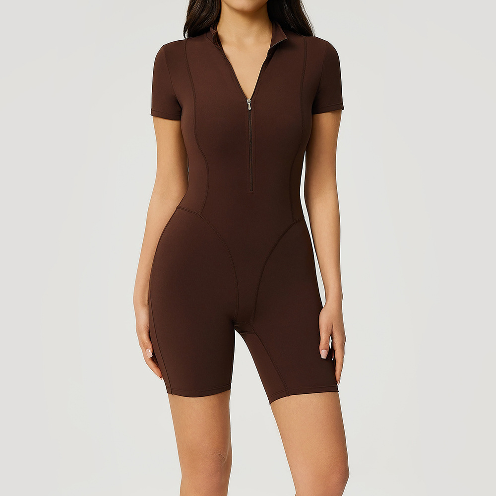 Zipper Workout Jumpsuit Sports - огляд і ціна Summer Clothing Logo