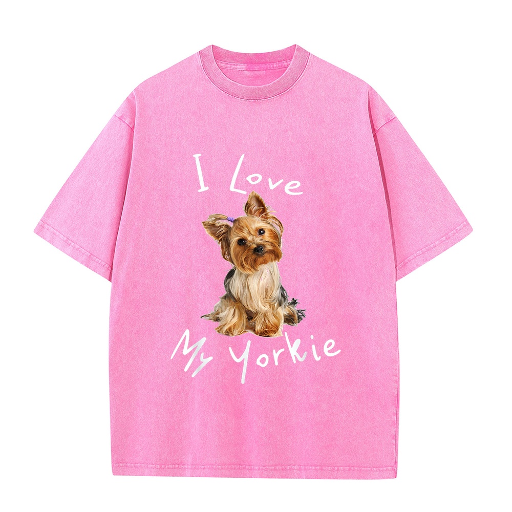 I Love My Yorkie T-Shirt Men M - огляд і ціна Summer Loving Kids Clothing