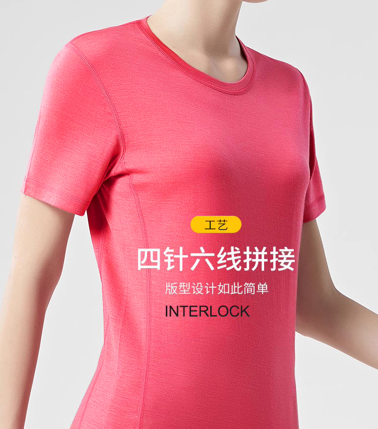 Women's merino wool T shirt sh - огляд і ціна Summer Clothing Next