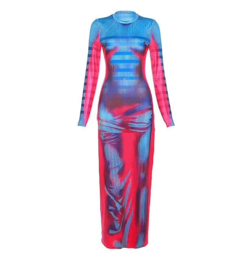 Sexy 3D Body Shape Printed Dre - огляд і ціна Summer Clothing H&M