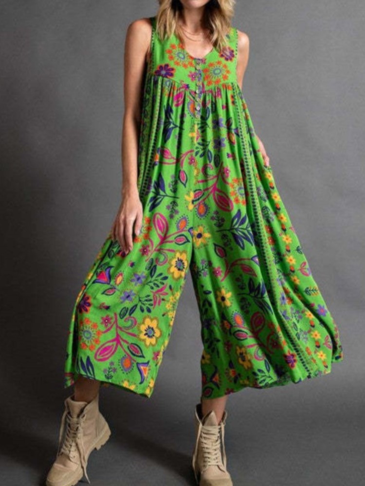 Fashion Print Jumpsuit For Wom - огляд і ціна Summer Clothing Holiday