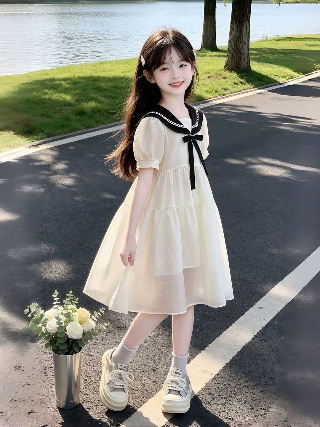 Girls Summer Dress Navy Collar - огляд і ціна Summer Clothing Old Navy