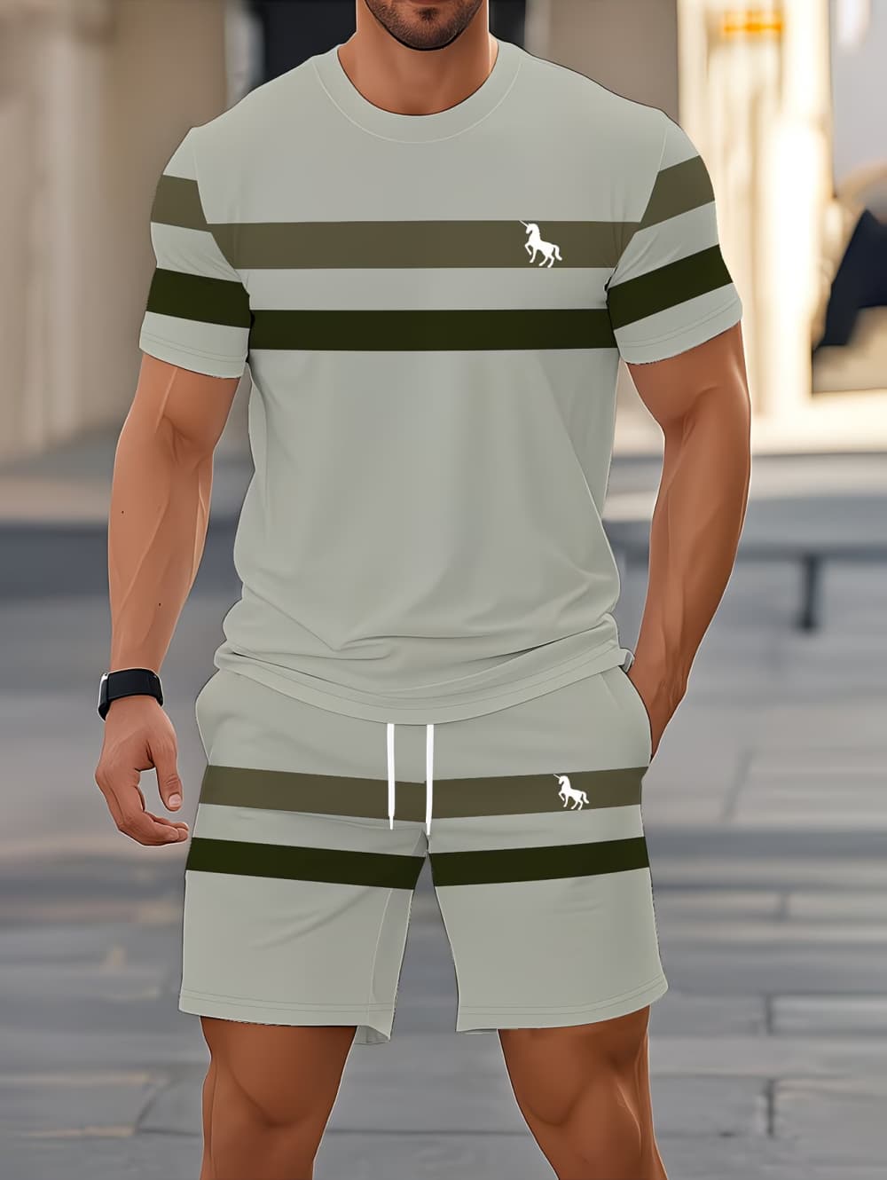 Men's Summer Sets Funny 3D Str - огляд і ціна Summer Clothing For Young Men