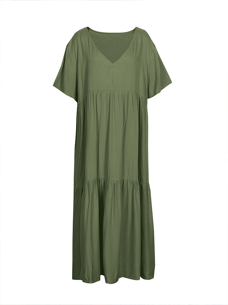 plus Size Women's V Neck Casua - огляд і ціна Summer Clothing For Older Women