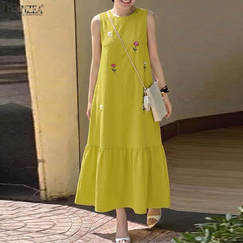 ZANZEA Fashion Summer Sundress - огляд і ціна Sundress Midi Floral