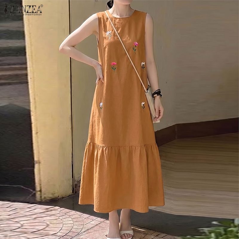 ZANZEA Fashion Summer Sundress - огляд і ціна Sundress Midi Floral