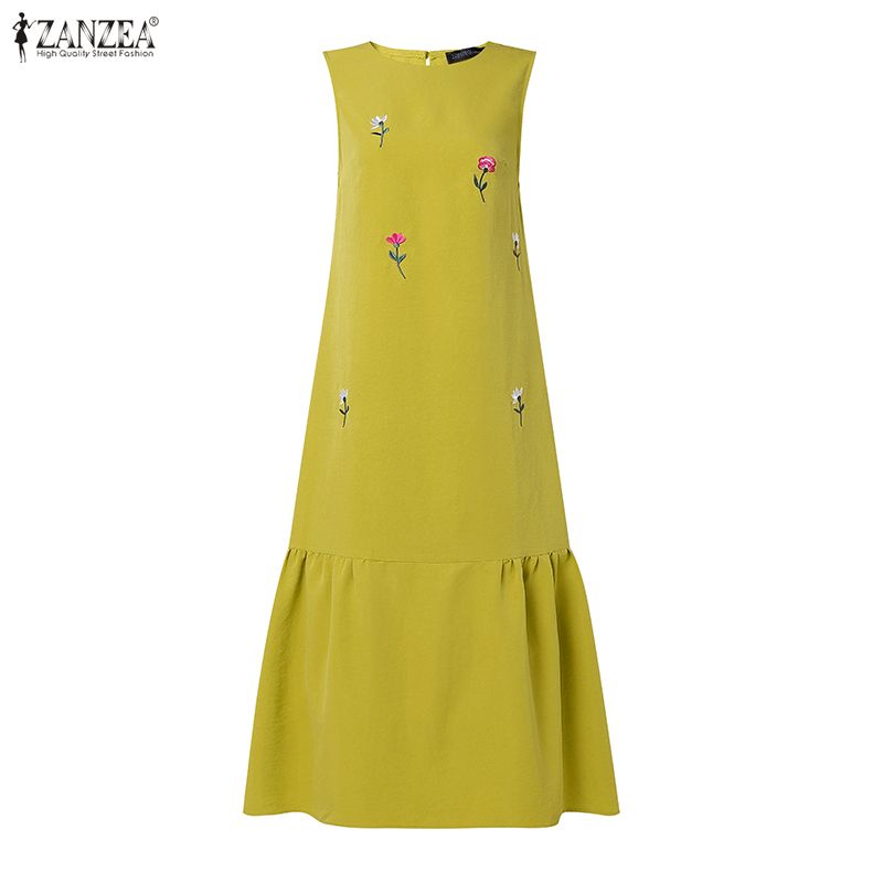 ZANZEA Fashion Summer Sundress - огляд і ціна Sundress Midi Floral