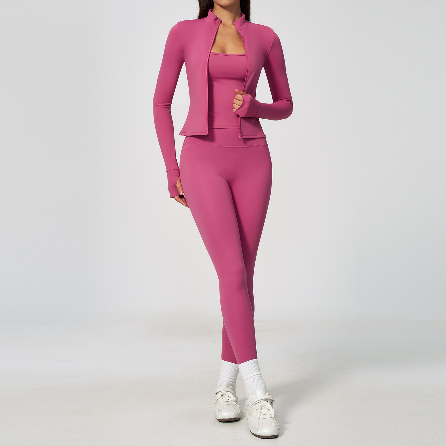 Women Yoga Set 3PCS Workout Se - огляд і ціна Summer Clothing Logo