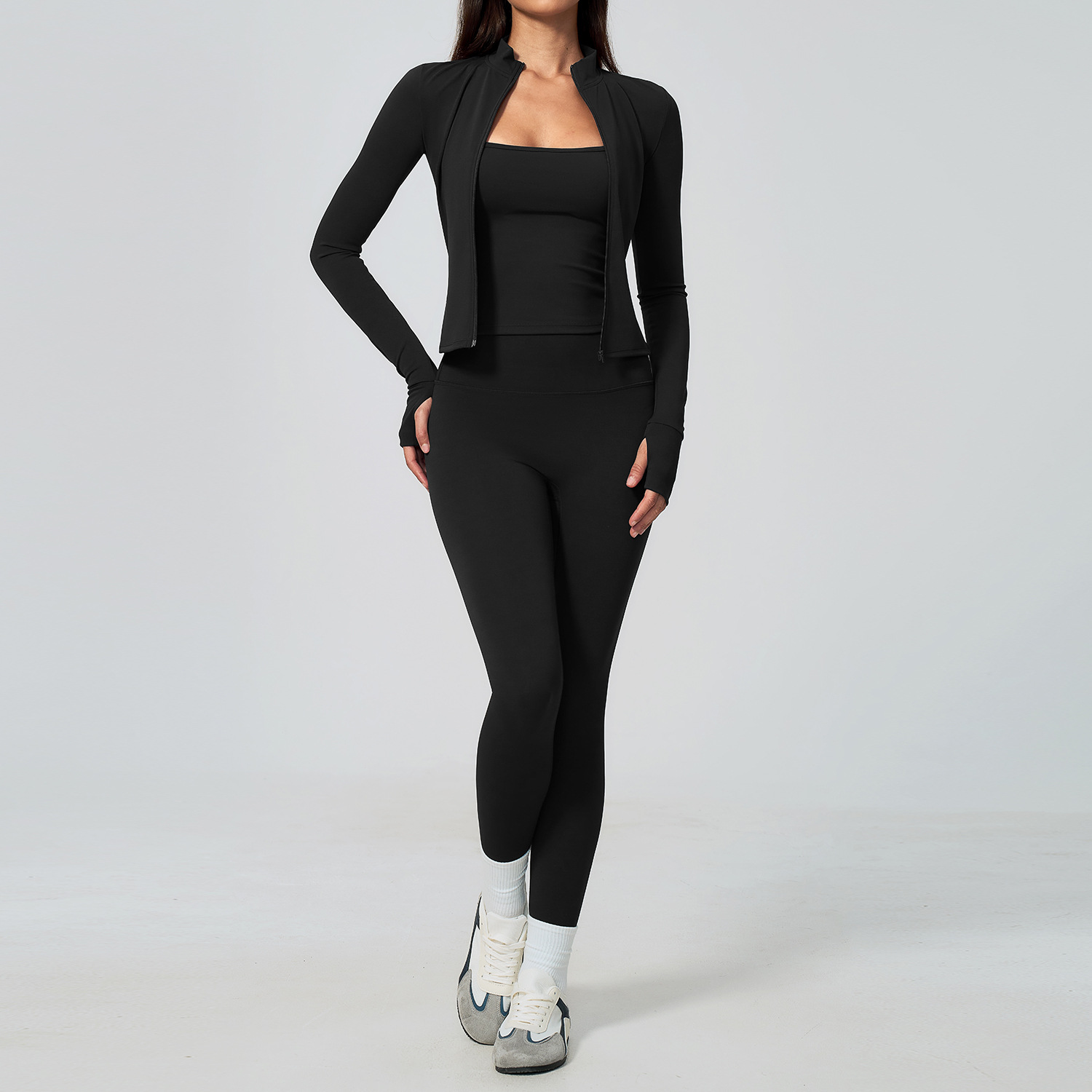 Women Yoga Set 3PCS Workout Se - огляд і ціна Summer Clothing Logo