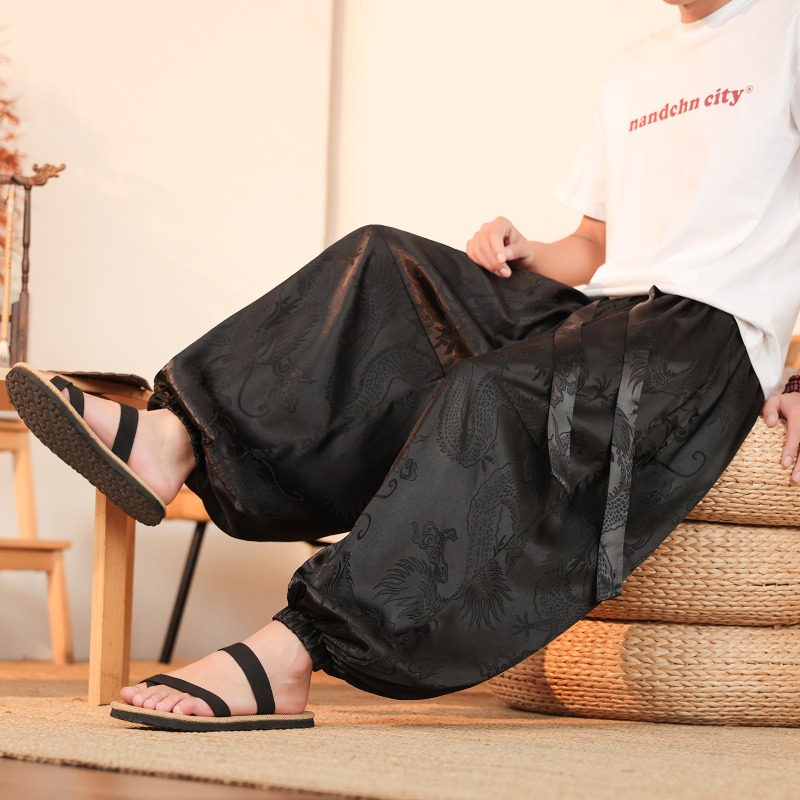Men Wide Leg Pants Summer Ice  - огляд і ціна Summer Clothing Styles Men