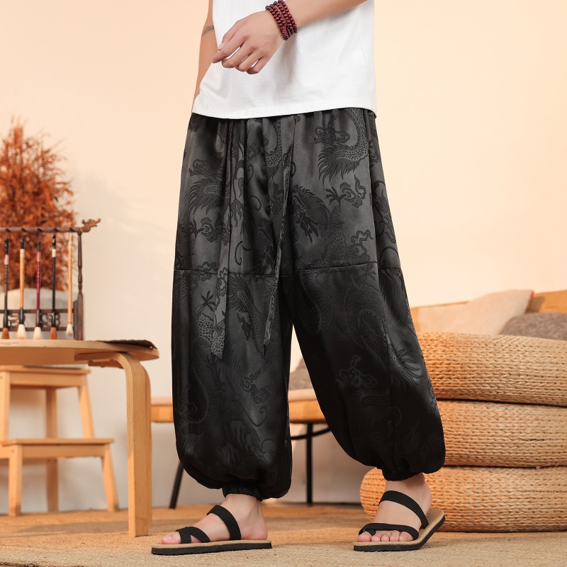 Men Wide Leg Pants Summer Ice  - огляд і ціна Summer Clothing Styles Men