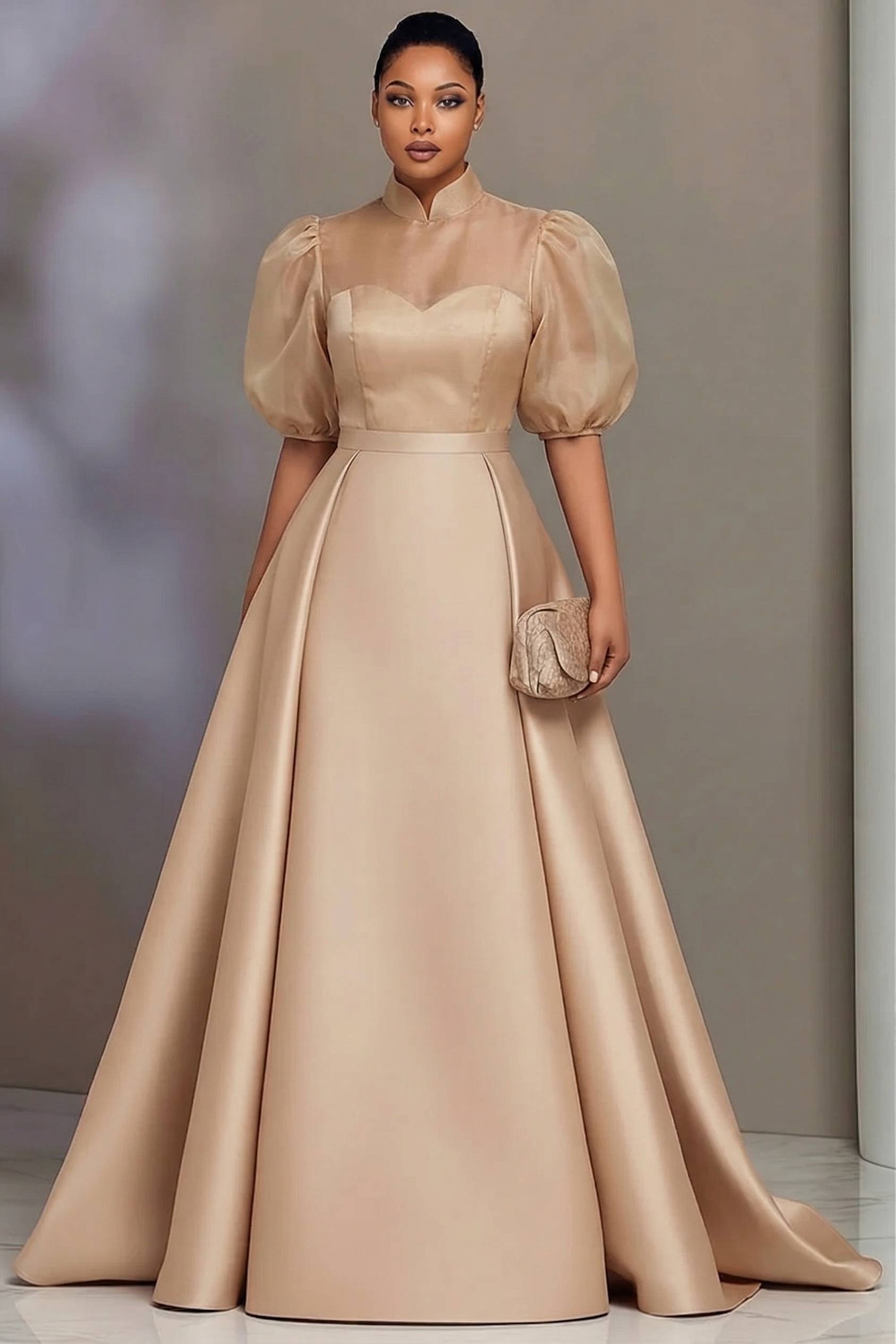 Plus Size Elegant Satin Prom D - огляд і ціна Summer Clothing For Older Women