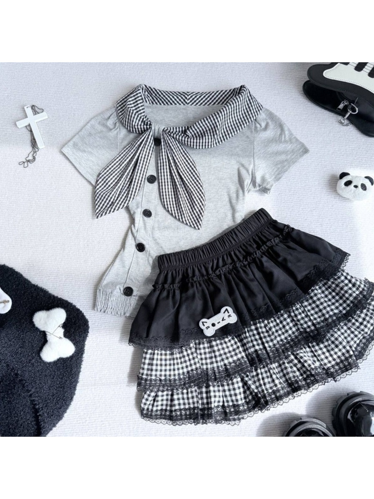 Japanese College Style Cake Sk - огляд і ціна Summer Clothing Old Navy