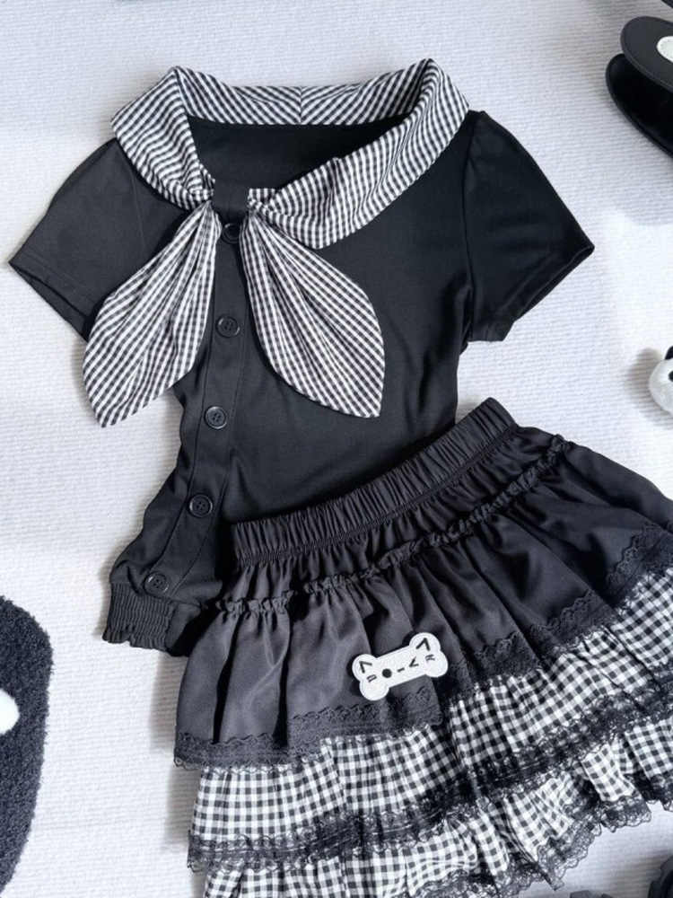 Japanese College Style Cake Sk - огляд і ціна Summer Clothing Old Navy