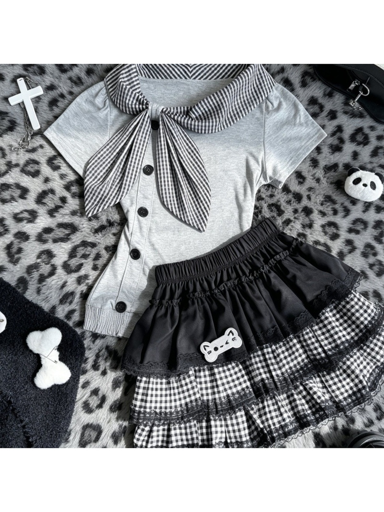 Japanese College Style Cake Sk - огляд і ціна Summer Clothing Old Navy